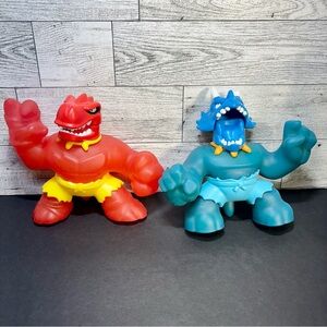 Heroes of Goo Jit Zu Dino Power Hero Pack Blazagon & Tyro New‎ Lot of 2